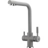 Смеситель для кухни Frap H52 F4352-22 Серый латунь