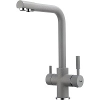 Смеситель для кухни Frap H52 F4352-22 Серый латунь