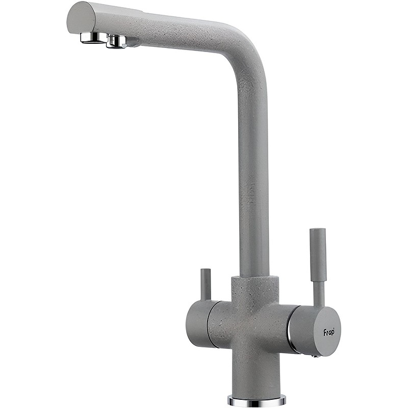 Смеситель для кухни Frap H52 F4352-22 Серый латунь