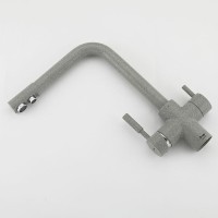 Смеситель для кухни Frap H52 F4352-22 Серый латунь