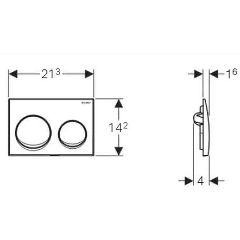 Комплект унитаза с инсталляцией Geberit Alpha 500.175.21.I цвет Белый с сиденьем Микролифт и клавишей смыва цвет Хром