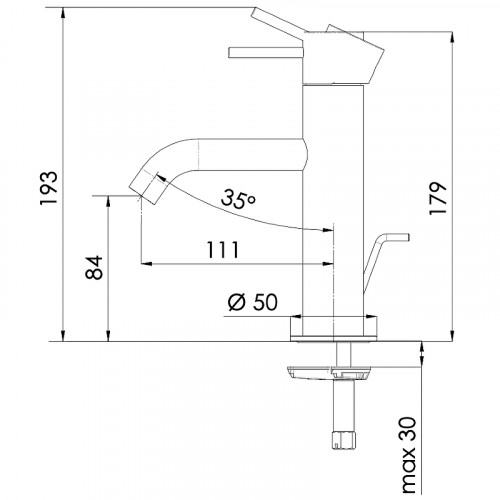 Смеситель для раковины Remer X-Style X10BG Золото брашированное латунь