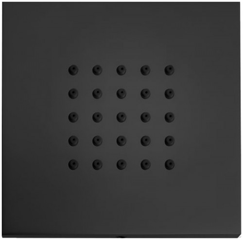 Боковая форсунка Bossini Cubic Flat I00176.073 Черный матовый латунь на стену