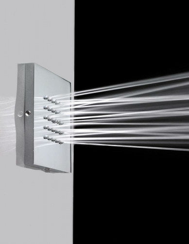 Боковая форсунка Bossini Cubic Flat I00176.073 Черный матовый латунь на стену