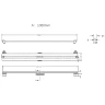 Душевой лоток Berges Super Slim 1000 090155 с решеткой Хром матовый
