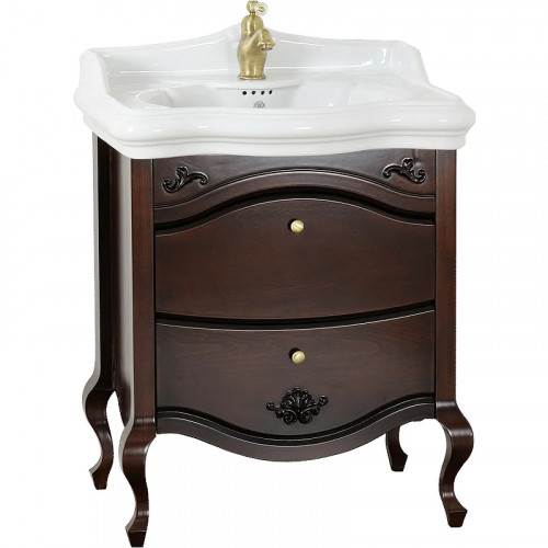 Тумба под раковину Migliore Impero 70 25979 Орех МДФ / ЛДСП, массив дерева