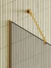 Душевая перегородка Maybah Glass MGD-734-3у 890x1950 в узком профиле Золото стекло бронзовое матовое