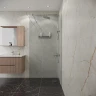 Душевая перегородка Niagara Eco 80 NG-531-80 профиль цвет Хром стекло прозрачное
