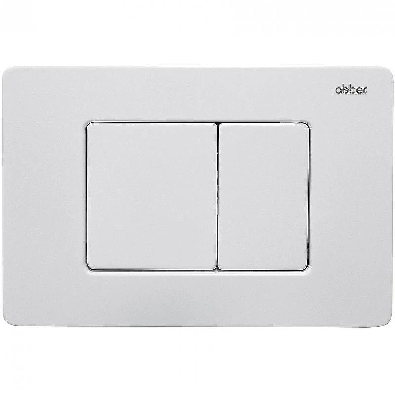 Клавиша смыва Abber AC0120MW Белая матовая