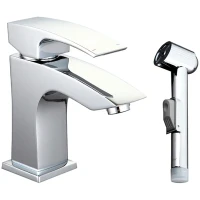 Смеситель для раковины Gappo G07 G1207 с гигиеническим душем Хром латунь