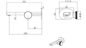 Смеситель для раковины Black&White Gravity GF-7407-С 7407C цвет Хром