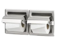 Держатель туалетной бумаги Mediclinics Medisteel AIE320CS двойной с крышкой цвет Нержавеющая сталь матовая