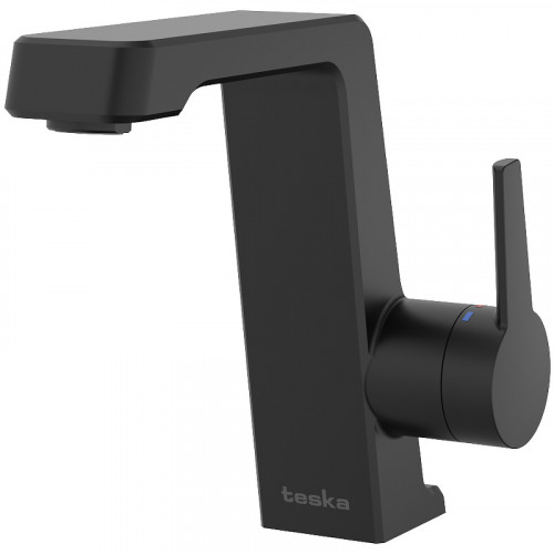Смеситель для раковины Teska Thetis E5208 Черный матовый латунь