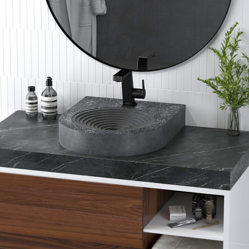 Смеситель для раковины Teska Thetis E5208 Черный матовый латунь