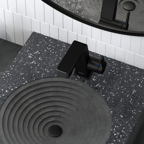 Смеситель для раковины Teska Thetis E5208 Черный матовый латунь