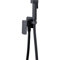 Гигиенический душ со смесителем Allen Brau Infinity 5.21005-31 Черный матовый латунь на стену