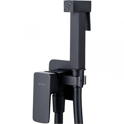 Гигиенический душ со смесителем Allen Brau Infinity 5.21005-31 Черный матовый латунь на стену