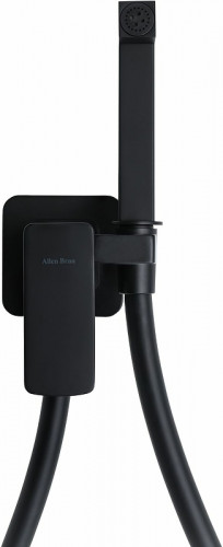 Гигиенический душ со смесителем Allen Brau Infinity 5.21005-31 Черный матовый латунь на стену