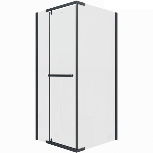 Душевой уголок Ceruttispa Mimi 90x90 MIMI ZQ91B 9284 профиль Черный матовый стекло прозрачное