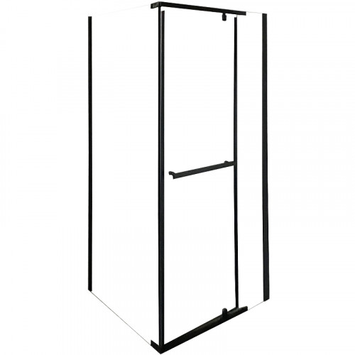 Душевой уголок Ceruttispa Mimi 90x90 MIMI ZQ91B 9284 профиль Черный матовый стекло прозрачное