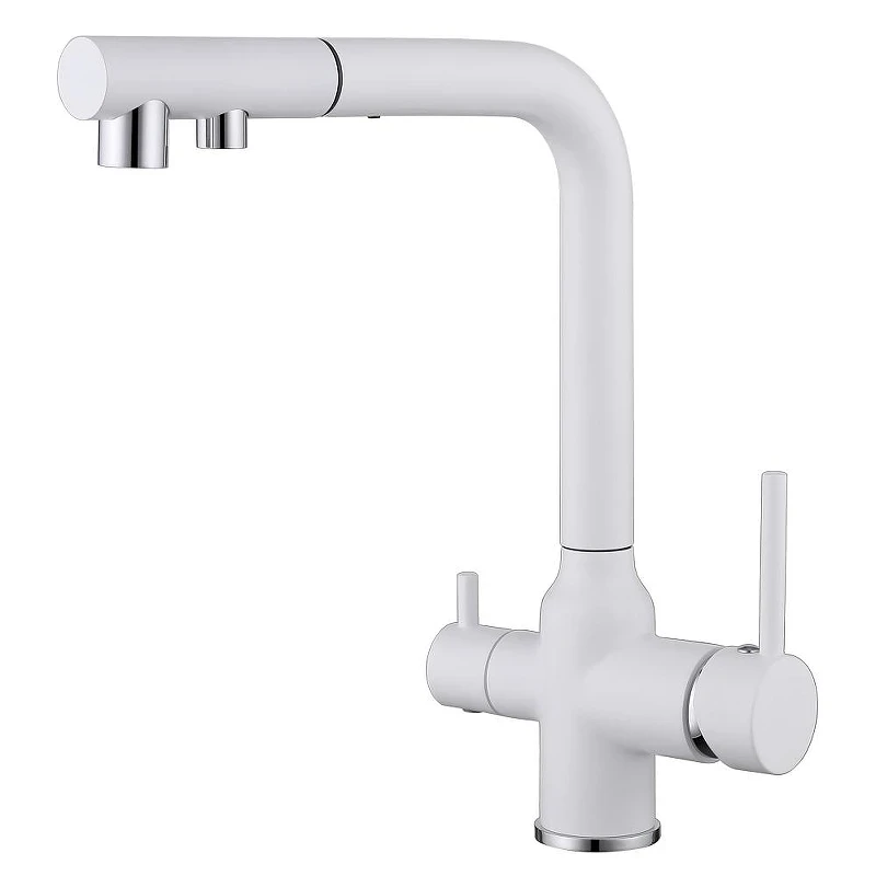 Смеситель для кухни Abber Emotion AF8814W цвет Белый матовый