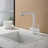 Смеситель для кухни Abber Emotion AF8814W цвет Белый матовый