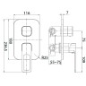 Смеситель для душа Iddis Slide SLISB00i68 Хром