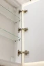 Зеркальный шкаф BelBagno Marino 40 SPC-MAR-400/800-1A-LED-TCH с подсветкой Белый МДФ / ЛДСП