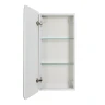 Зеркальный шкаф BelBagno Marino 40 SPC-MAR-400/800-1A-LED-TCH с подсветкой Белый МДФ / ЛДСП