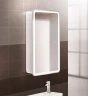 Зеркальный шкаф BelBagno Marino 40 SPC-MAR-400/800-1A-LED-TCH с подсветкой Белый МДФ / ЛДСП