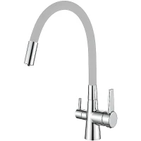 Смеситель для кухни Haiba HB76858-3 Хром Серый латунь