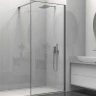 Душевая перегородка Vincea Walk-In 80 VSW-1HS800CLGM профиль Вороненая сталь стекло прозрачное