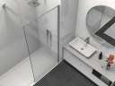 Душевая перегородка Vincea Walk-In 80 VSW-1HS800CLGM профиль Вороненая сталь стекло прозрачное