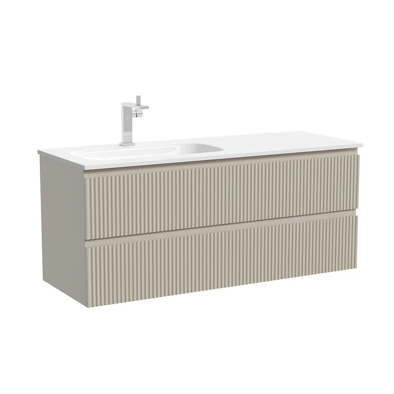Тумба под раковину Sancos Snob R 119,5 SNR120LCE подвесная цвет Beige Soft