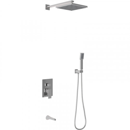 Душевая система Berges Nardis 3S 071005 Хром сильвер латунь встраиваемый