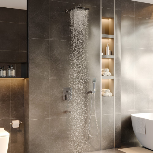 Душевая система Berges Nardis 3S 071005 Хром сильвер латунь встраиваемый