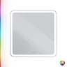 Зеркало Cezares Multicolore 80 CZR-SPC-MC-800-800-RGB-TCH с подсветкой с сенсорным выключателем и функцией памяти стекло