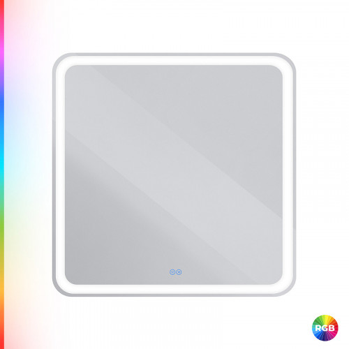 Зеркало Cezares Multicolore 80 CZR-SPC-MC-800-800-RGB-TCH с подсветкой с сенсорным выключателем и функцией памяти стекло