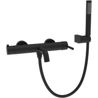 Смеситель для ванны Raiber Graceful RPB-003 Черный матовый латунь на стену
