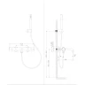 Смеситель для ванны Raiber Graceful RPB-003 Черный матовый латунь на стену