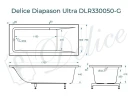 Ванна из искусственного камня Delice Diapason Ultra 170х75 DLR330050-G с узким бортом цвет Белый глянцевый