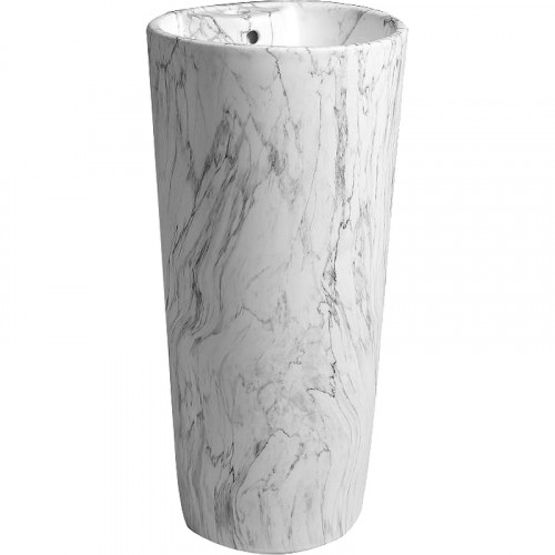 Раковина SantiLine 41 SL-4008 Под мрамор фаянс напольный