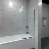 Шторка на ванну ARAGUT Still-блэк 70х140 Щ0000073334 профиль Черный матовый стекло прозрачное