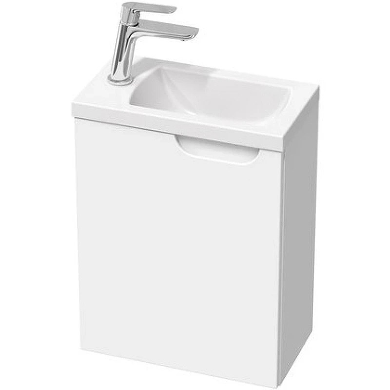 Тумба под раковину Ravak SD Classic 40 L X000001484 подвесная Белая глянцевая МДФ / ЛДСП
