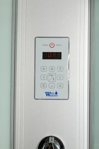 Душевая кабина WeltWasser WW500 Nesse 1004 100x100 10000003285 профиль Хром стекло прозрачное