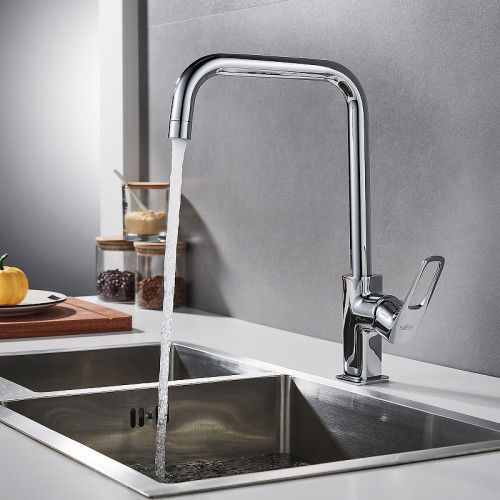 Смеситель для кухни Rossinka RS46-23 Хром латунь