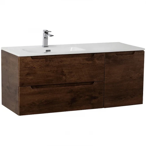 Тумба под раковину BelBagno Etna 100 L ETNA-1000-2C-1A-SO-RW-L подвесная Rovere Moro МДФ / ЛДСП