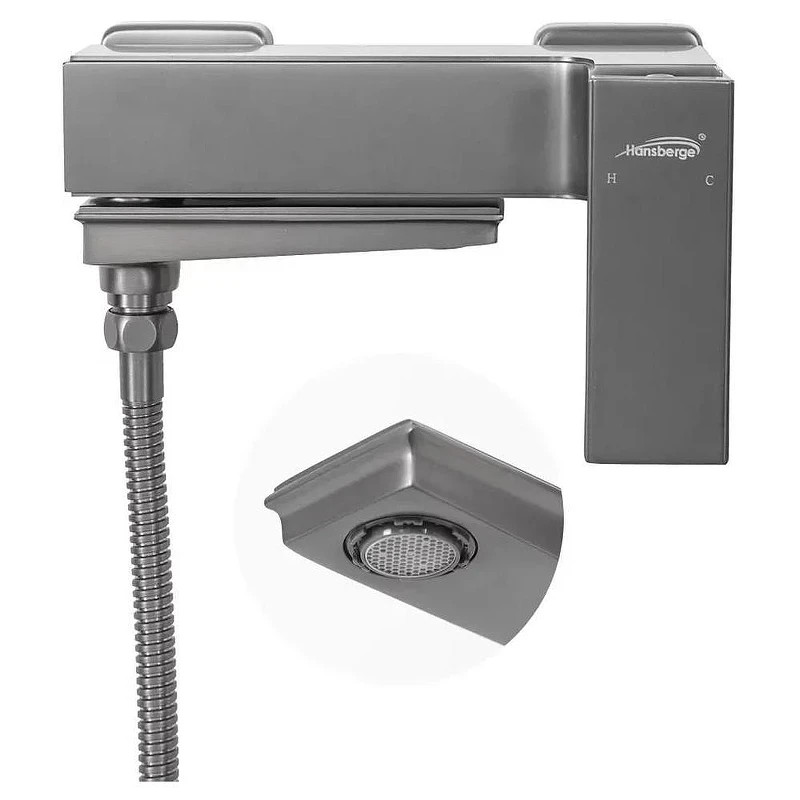 Смеситель для ванны Hansberge H4070BG цвет Графит