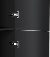 Шкаф пенал AM.PM Gem 30 R M90CHR0306BM подвесной Черный матовый МДФ / ЛДСП
