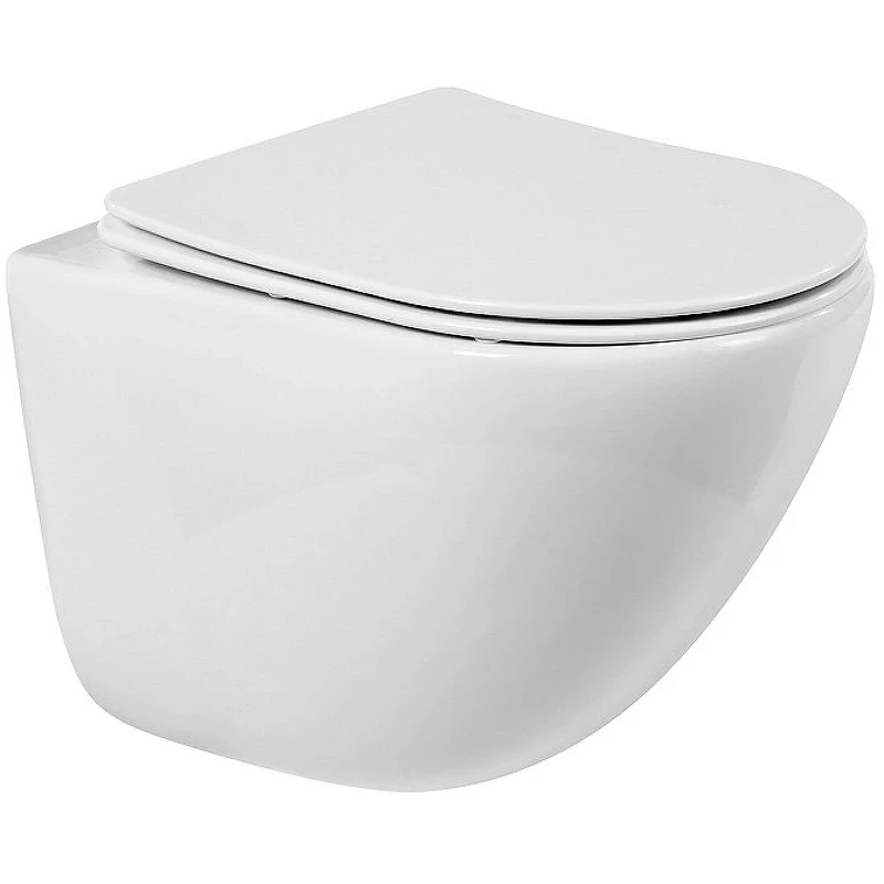Комплект унитаза BelBagno Amanda BB051CHR+BB051SC с инсталляцией WellWant Standart 50 WWISI111BB с сиденьем Микролифт и Черной матовой клавишей смыва фаянс подвесной